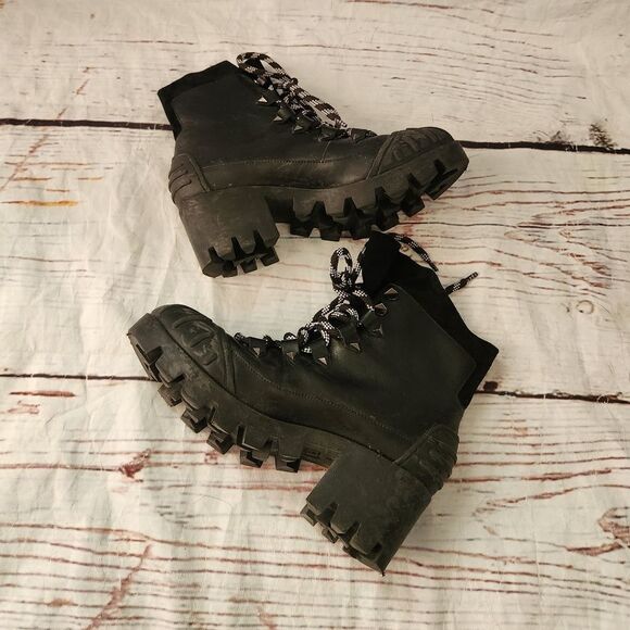 Schutz Jan Lace up Ankle Boots Size 8.5 - Picture 1 of 6